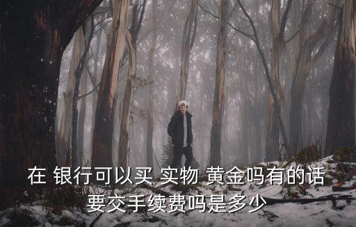 在 銀行可以買(mǎi) 實(shí)物 黃金嗎有的話(huà)要交手續(xù)費(fèi)嗎是多少