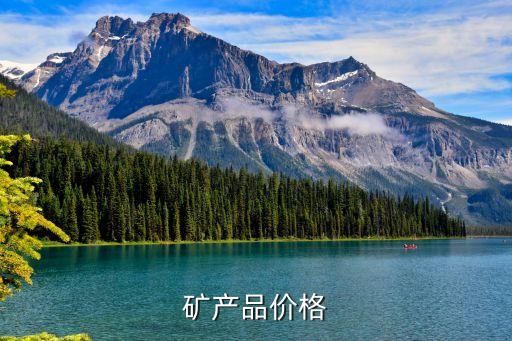 礦產(chǎn)品價格