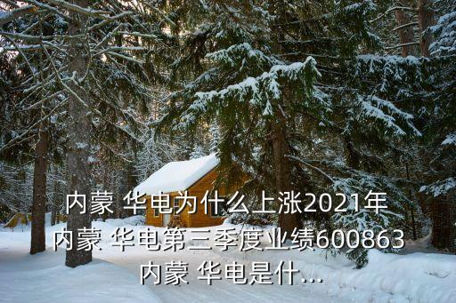 內蒙 華電為什么上漲2021年 內蒙 華電第三季度業(yè)績600863 內蒙 華電是什...