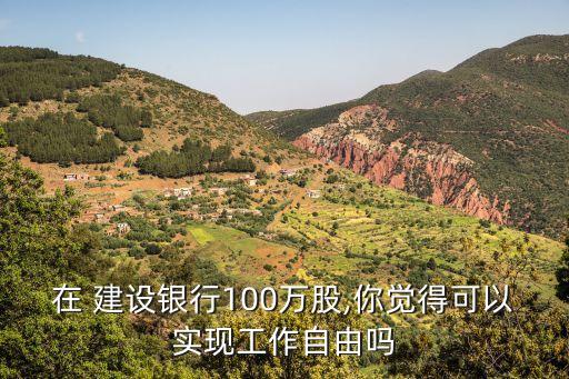 在 建設銀行100萬股,你覺得可以實現工作自由嗎